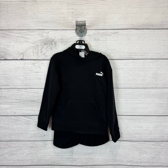 Puma Boy's Black 2pc Hoodie & Shorts Sweat Set Size Small/8 - Picture 1 of 10